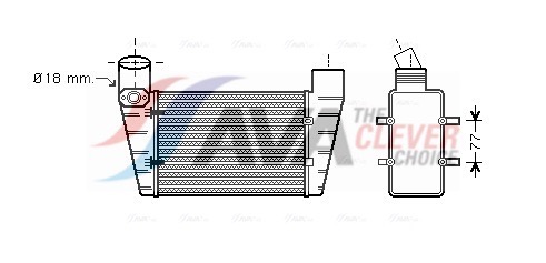 Intercooler, charger - AI4225 AVA QUALITY COOLING