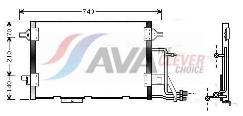 Condenser, air conditioning - AI5137 AVA QUALITY COOLING