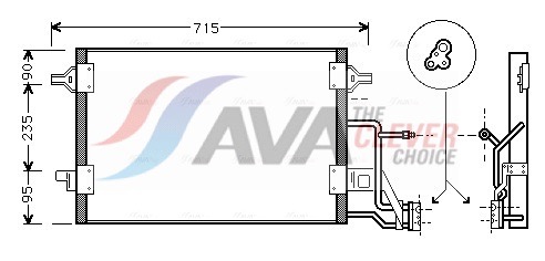 Condenser, air conditioning - AI5173 AVA QUALITY COOLING