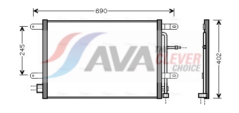 Condenser, air conditioning - AI5238 AVA QUALITY COOLING