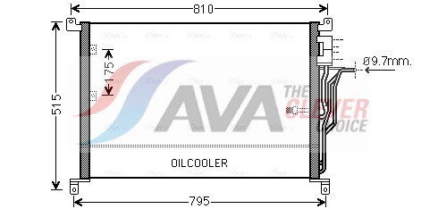 Condenser, air conditioning - AI5301 AVA QUALITY COOLING