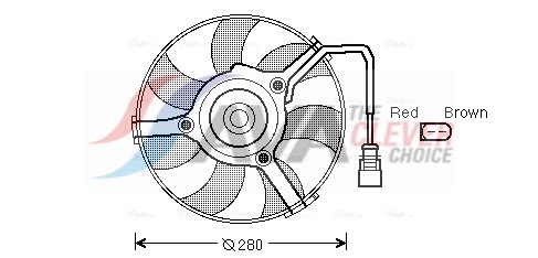 Ventola, Raffreddamento motore - AI7516 AVA QUALITY COOLING