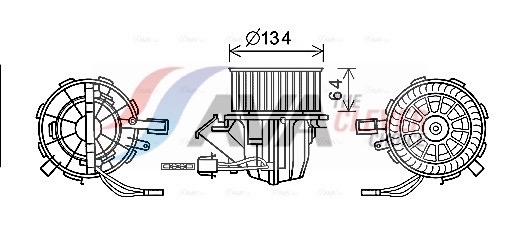 Ventilatore abitacolo - AI8391 AVA QUALITY COOLING