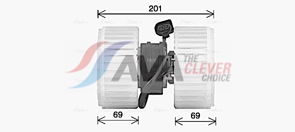 Interior Blower - AI8443 AVA QUALITY COOLING