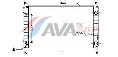 Radiator, engine cooling - AIA2099 AVA QUALITY COOLING