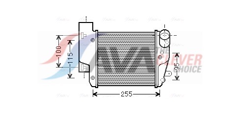 Intercooler, charger - AIA4304 AVA QUALITY COOLING