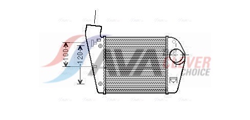 Intercooler, charger - AIA4308 AVA QUALITY COOLING