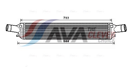 Intercooler, charger - AIA4319 AVA QUALITY COOLING
