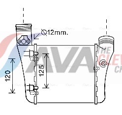 Intercooler, charger - AIA4333 AVA QUALITY COOLING