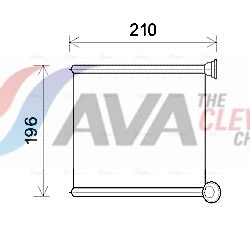 Heat Exchanger, interior heating - AIA6385 AVA QUALITY COOLING