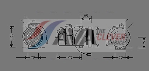Compressor, air conditioning - AIAK011 AVA QUALITY COOLING