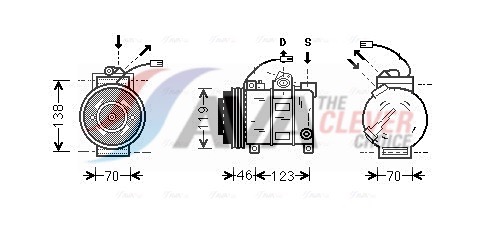 Compressor, air conditioning - AIAK015 AVA QUALITY COOLING