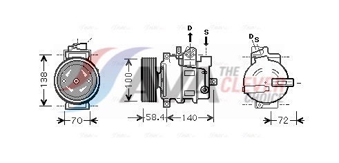 Compressore, Climatizzatore - AIAK262 AVA QUALITY COOLING