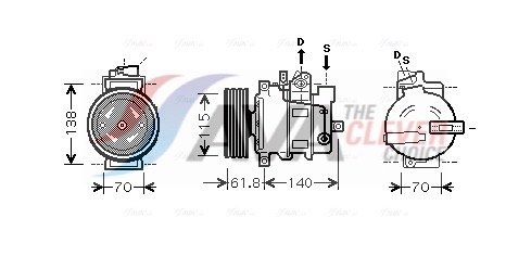 Compressore, Climatizzatore - AIAK263 AVA QUALITY COOLING