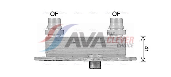 Oil Cooler, engine oil - AL3152 AVA QUALITY COOLING