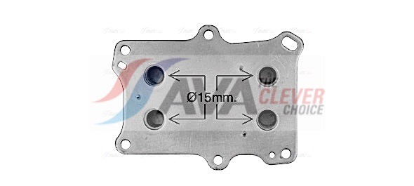 Oil Cooler, engine oil - AL3153 AVA QUALITY COOLING