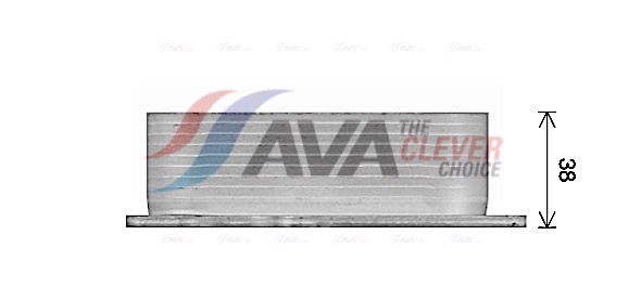 Oil Cooler, engine oil - AL3153 AVA QUALITY COOLING