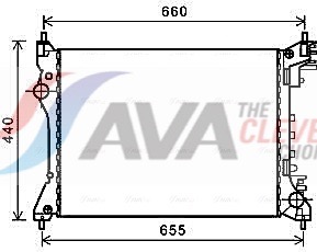 Radiator, engine cooling - ALA2117 AVA QUALITY COOLING