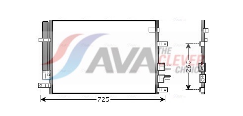 Condenser, air conditioning - ALA5097D AVA QUALITY COOLING