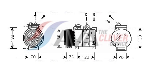 Компрессор, кондиционер - ALAK016 AVA QUALITY COOLING