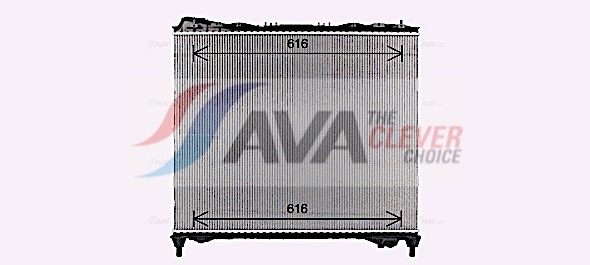 Radiatore, Raffreddamento motore - AU2337 AVA QUALITY COOLING