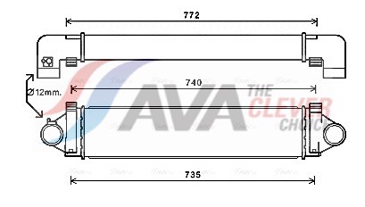 Intercooler, charger - AUA4218 AVA QUALITY COOLING
