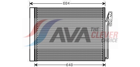 Condenser, air conditioning - AUA5211D AVA QUALITY COOLING