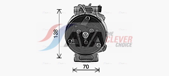 Compressor, air conditioning - AUAK341 AVA QUALITY COOLING