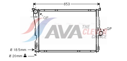 Radiator, engine cooling - BW2304 AVA QUALITY COOLING