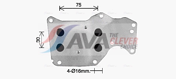 Radiatore olio, Cambio automatico - BW3621 AVA QUALITY COOLING
