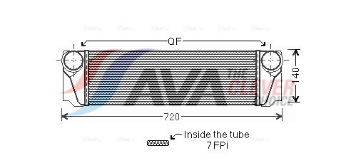 Intercooler - BW4376 AVA QUALITY COOLING