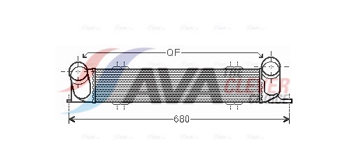 Intercooler, charger - BW4378 AVA QUALITY COOLING