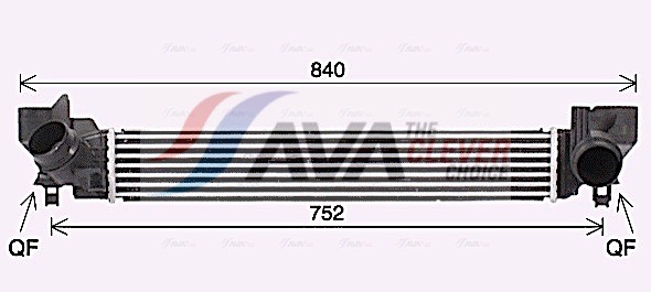 Intercooler - BW4579 AVA QUALITY COOLING