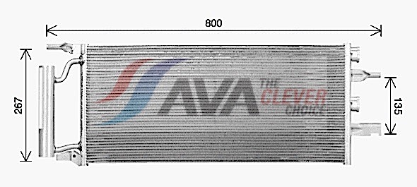 Конденсатор, кондиционер - BW5607D AVA QUALITY COOLING