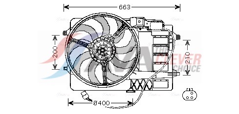 Fan, radiator - BW7516 AVA QUALITY COOLING
