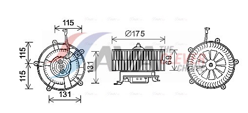 Interior Blower - BW8478 AVA QUALITY COOLING