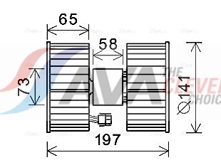 Interior Blower - BW8483 AVA QUALITY COOLING