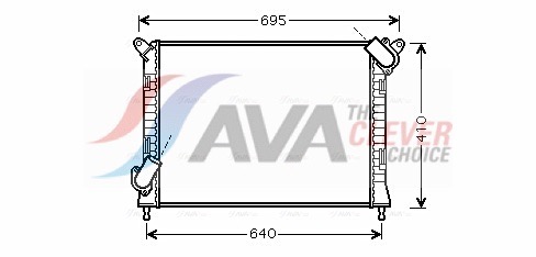 Radiatore, Raffreddamento motore - BWA2307 AVA QUALITY COOLING