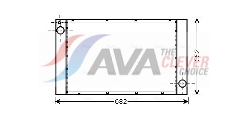 Radiator, engine cooling - BWA2333 AVA QUALITY COOLING