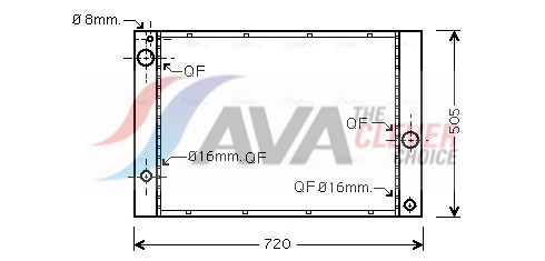 radiatorius, variklio aušinimas - BWA2338 AVA QUALITY COOLING