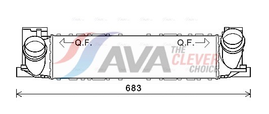 Intercooler - BWA4464 AVA QUALITY COOLING