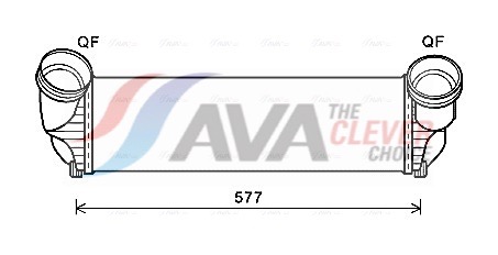Intercooler, charger - BWA4543 AVA QUALITY COOLING