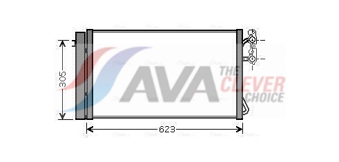 Condenser, air conditioning - BWA5296D AVA QUALITY COOLING