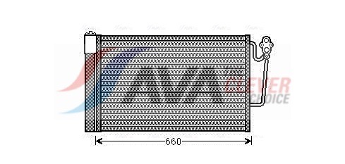 Condenser, air conditioning - BWA5363D AVA QUALITY COOLING