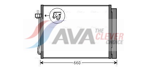 Condenser, air conditioning - BWA5377D AVA QUALITY COOLING