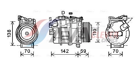 Compressore, Climatizzatore - BWAK418 AVA QUALITY COOLING