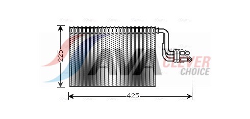 Evaporator, air conditioning - BWV364 AVA QUALITY COOLING