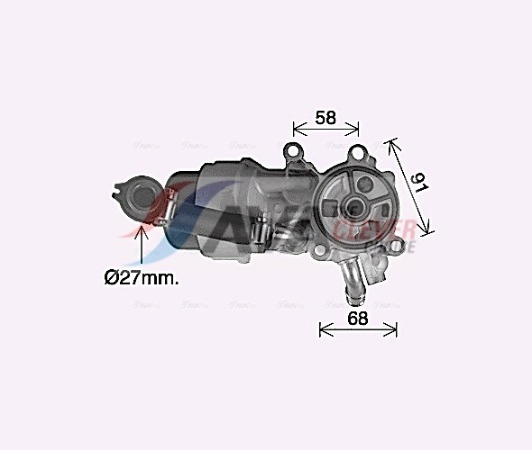 Oil Cooler, engine oil - CN3307H AVA QUALITY COOLING