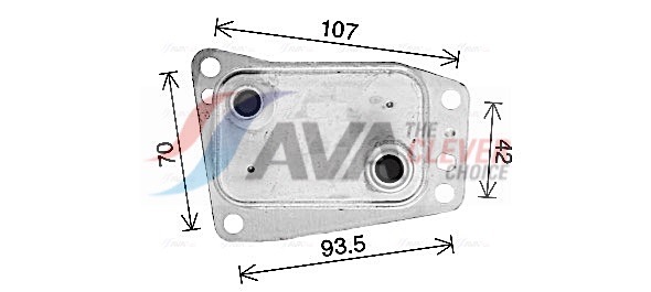 alyvos aušintuvas, variklio alyva - CN3327 AVA QUALITY COOLING