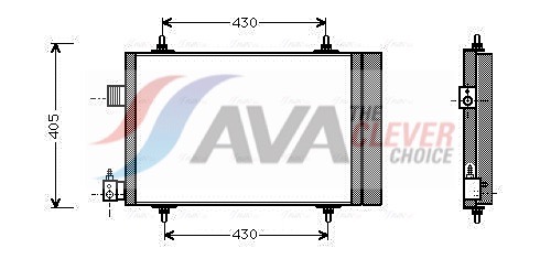 Condenser, air conditioning - CNA5173D AVA QUALITY COOLING